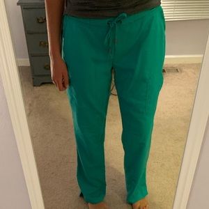 Tropic jade scrub pants